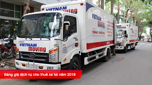 Bảng giá dịch vụ cho thuê xe tải năm 2018, Bảng báo giá dịch vụ thuê xe tải 2018 dựa trên thực tế khối lượng công việc