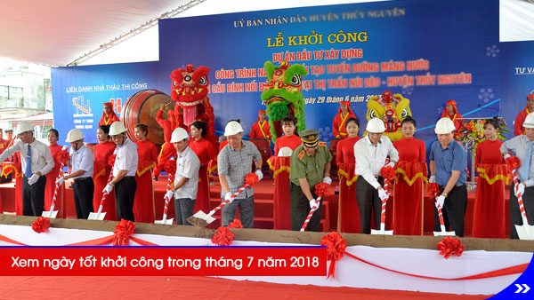 Xem ngày tốt khởi công trong tháng 7 năm 2018, Xem ngày khởi công giúp bạn chuẩn bị tâm lí tốt trước khi xây nhà