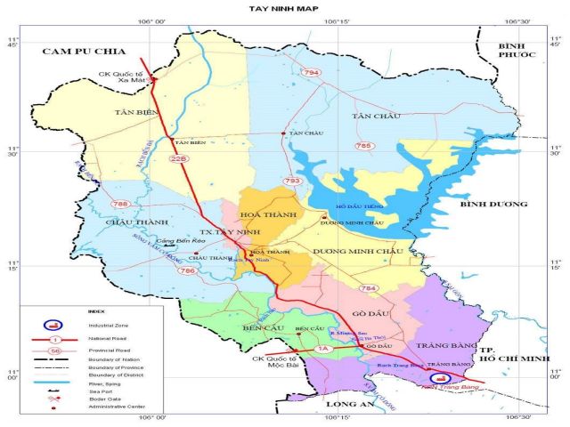 Từ TPHCM đi Tây Ninh bao nhiêu km?
