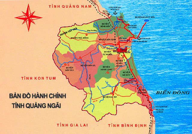 Từ Hà Nội đi Quãng Ngãi bao nhiêu km?