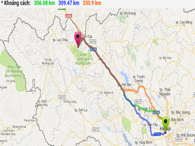 Từ Hà Nội đi SAPA bao nhiêu km? 