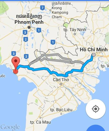 Từ TP.Hồ Chí Minh đi Hà Tiên bao nhiêu km?