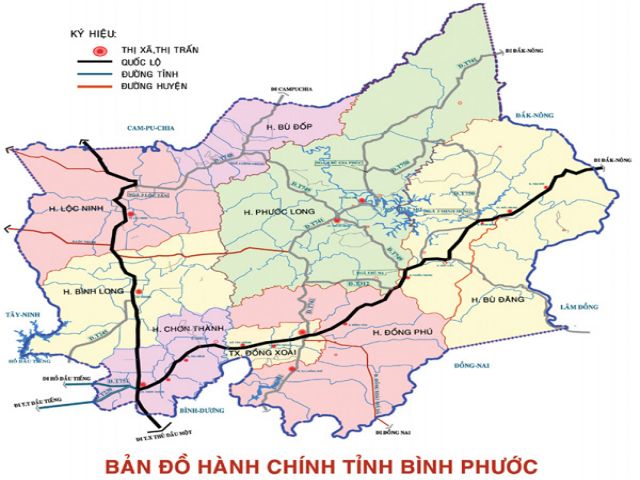 Từ Hà Nội đi Bình Phước bao nhiêu km?