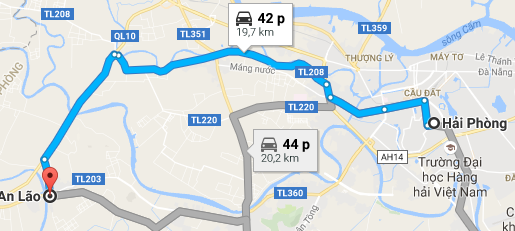 Từ Hà Nội đi Hải Phòng bao nhiêu km?