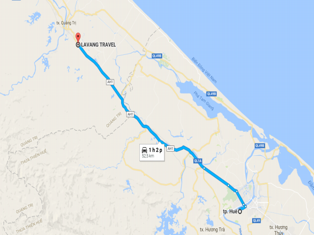 Từ Huế đi La Vang bao nhiêu km?